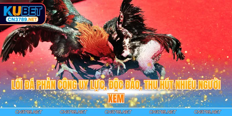 Lối đá phản công uy lực, độc đáo, thu hút nhiều người xem